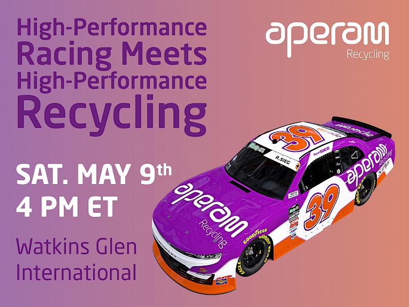 Aperam Recycling Drives U.S. Brand Transformation with NASCAR Debut at Watkins Glen